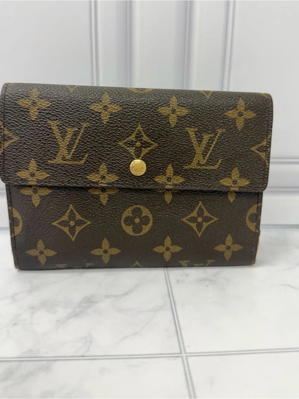 Louis Vuitton Monogram Canvas Men's Wallet in Brown and Gold *AUTHENTIC*
